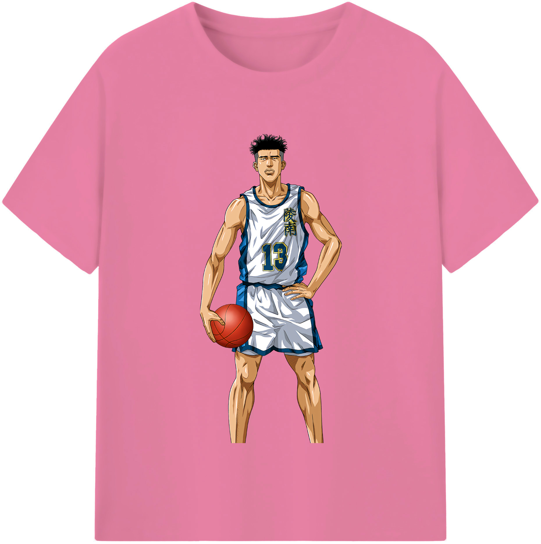 SLAM DUNK／スラムダンク 綿100％半袖Tシャツ（フロントプリント）